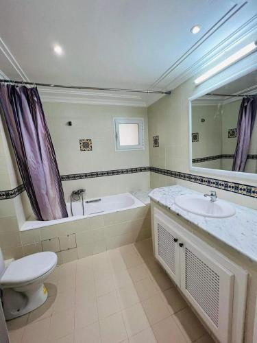 Koupelna v ubytování Appartement Younes Yasmine Hammamet