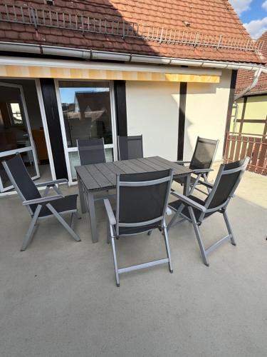 Μπαλκόνι ή βεράντα στο Ferienwohnung Seulberg 1 OG