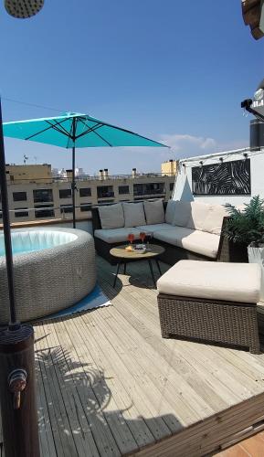 "Rooftop One" jacuzzi - plein sud - 2 chambres sur les canaux
