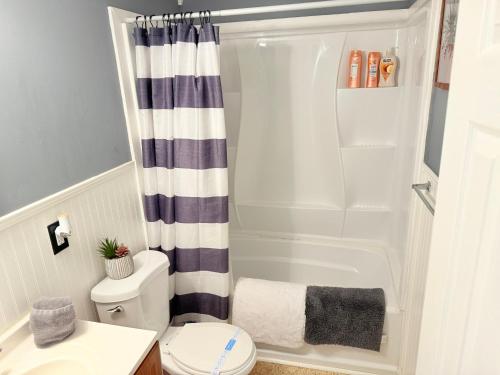 Koupelna v ubytování Cozy 3BR Home Downtown with Backyard Wi-Fi Parking