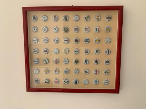 an abacus in a frame on a wall at Costa Trabocchi appartamento sul Mare in Fossacesia