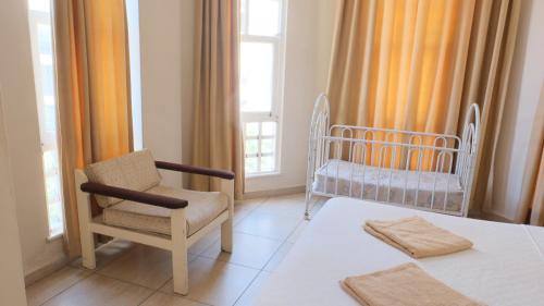 Katil atau katil-katil dalam bilik di İSABELLA APART OTEL