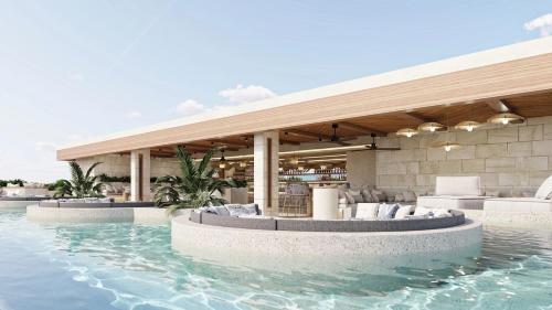 a rendering of a resort with a swimming pool at Secrets Mirabel Cancún Resort & Spa in Cancún
