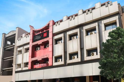 a building with red and white at Super Capital O Prestige in Hyderabad