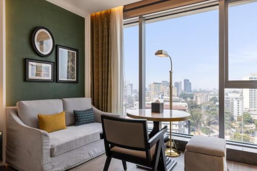 Istumisnurk majutusasutuses Fleuve Congo Hotel By Blazon Hotels