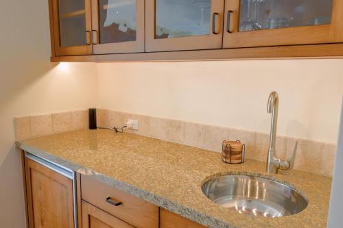 a kitchen counter top with a sink in it at Westview Terrace 4 in Ketchum