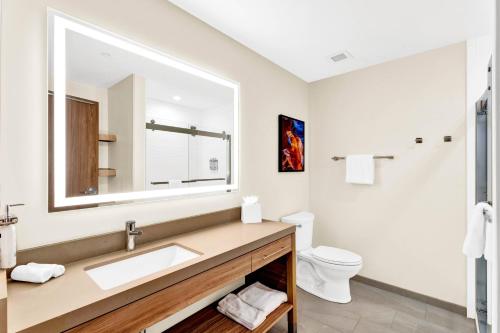 a bathroom with a sink and a toilet at Candlewood Suites - Detroit - Auburn Hills by IHG in Auburn Hills