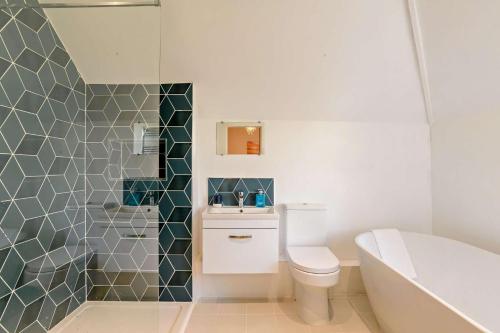 Et badeværelse på Lavender House - Hunstanton