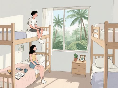 Postel nebo postele na pokoji v ubytování Den Nest Guest House Krabi