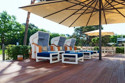 Балкон или терраса в Steigenberger Grandhotel & Spa Heringsdorf