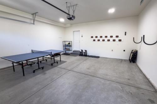 a ping pong room with a ping pong table in it at Scenic Mountain Stay Near Deer Valley Ski! in Heber City