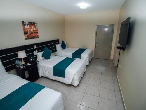 Hotel Ceibo Doradoにあるベッド