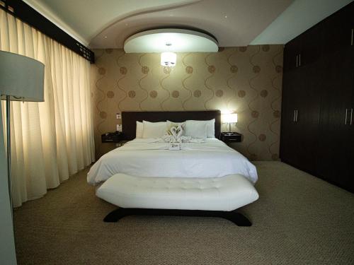 Hotel Ceibo Doradoにあるベッド
