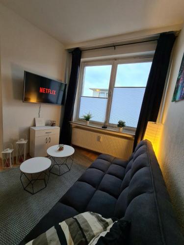 TV a/nebo společenská místnost v ubytování Gemütliches 1 Zimmer Studio in der City