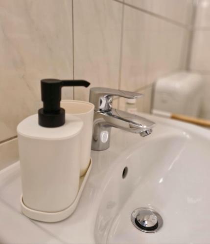 Koupelna v ubytování Gemütliches 1 Zimmer Studio in der City