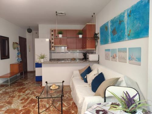Nhà bếp/bếp nhỏ tại Apartamento El Patio de Alborán