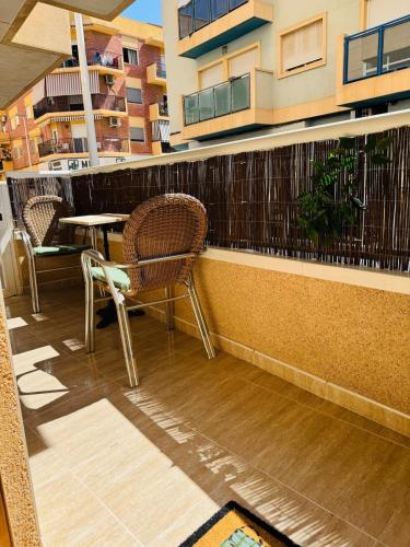 Balkón nebo terasa v ubytování Apartment 5 minutes from airport and beach