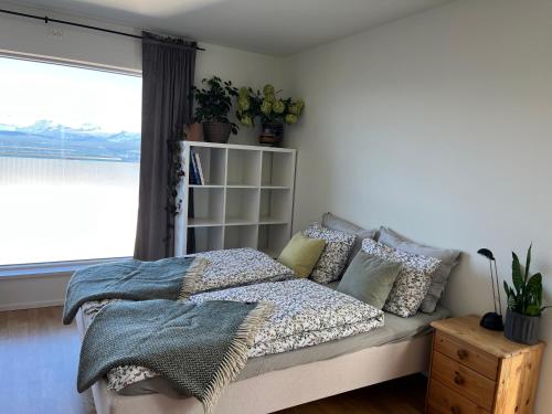 Katil atau katil-katil dalam bilik di Studio apartment at Narvikfjell, free parking