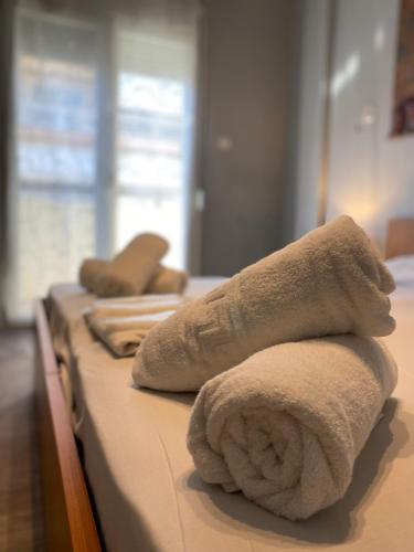 Postel nebo postele na pokoji v ubytování Faros Axd Downtown Hostel