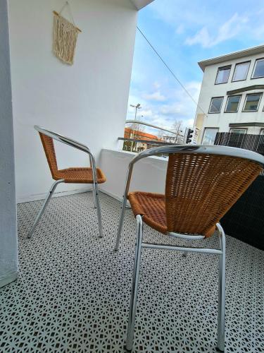 Balkoni atau teres di 1 Zimmer Gold Studio in der City