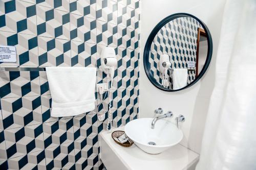 Koupelna v ubytování Hotel Peten