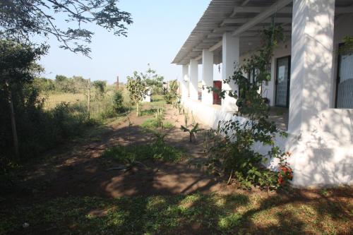 a side of a house with a yard next to it at Lala Kahle in Sodwana Bay