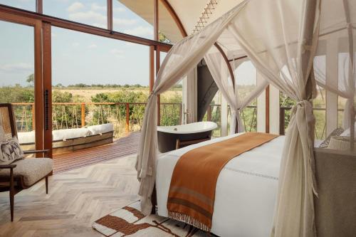 Balkoni atau teres di The Ritz-Carlton, Masai Mara Safari Camp