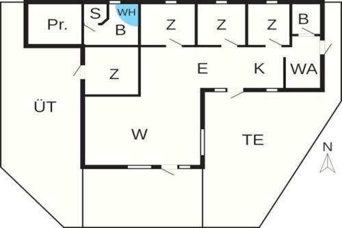 a block diagram of a block diagram of a reactor at 8 person holiday home in Fjerritslev in Fjerritslev