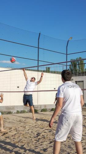 a group of people playing volleyball on the beach at Blissvale - Celebrations Galore in Dzoraghpʼyur