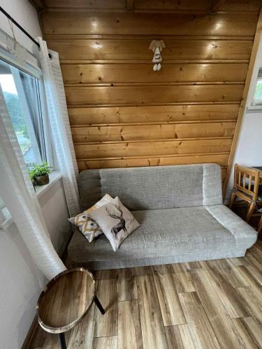 Ruang duduk di Domki Wichrowe Wzgórze Bieszczady