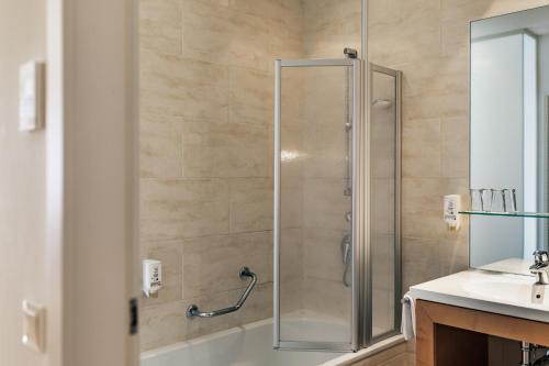Koupelna v ubytování Reduce Hotel Vital