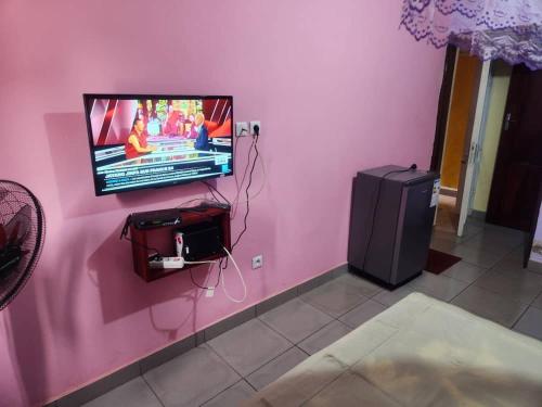 Residences Tchamsにあるテレビまたはエンターテインメントセンター