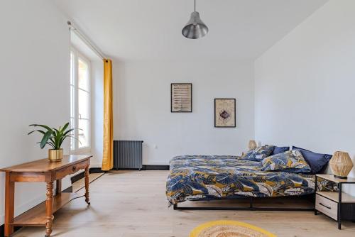 Χώρος καθιστικού στο Break in Blaye apartment