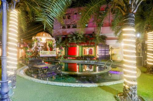 a water park in front of a building at Palette Patliputra Colony Formerly The Aurum in Patna