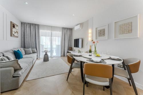 Χώρος καθιστικού στο SeaShell Suites