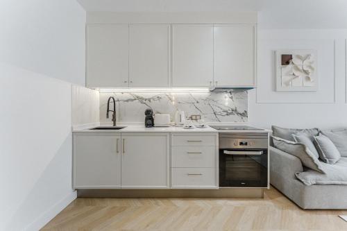 Η κουζίνα ή μικρή κουζίνα στο SeaShell Suites