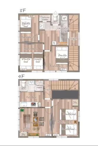 a floor plan of a house at 楽途ホテル 東十条 in Tokyo