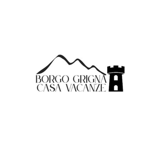 a black and white logo for a mosque at Casa vacanze Borgo Grigna in Primaluna