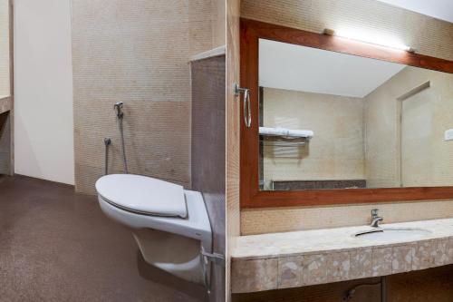 Ένα μπάνιο στο Super Townhouse Arcot Road Near Kauvery hospital