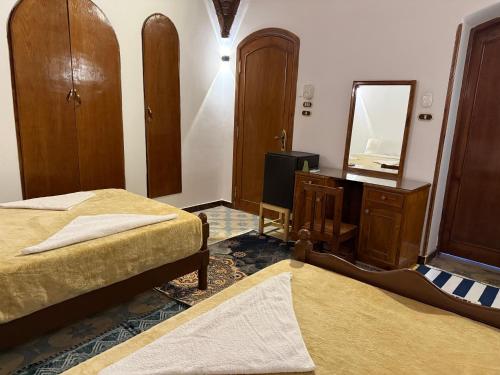 Luxor Villa Hatshepsutにあるベッド