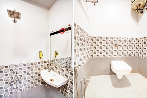 Ein Badezimmer in der Unterkunft Super Hotel O Katol Road Friends Colony