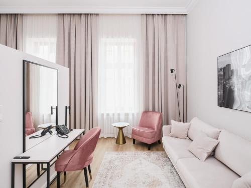 Χώρος καθιστικού στο Aparthotel T12