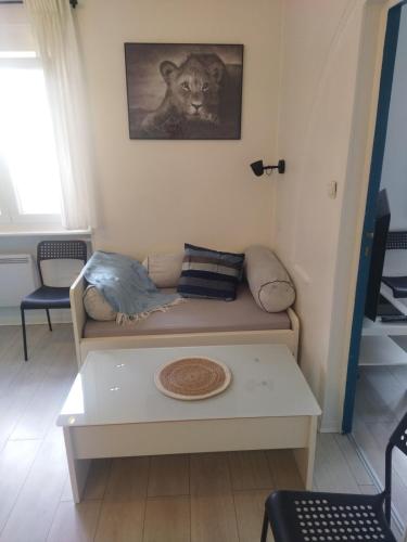 Postel nebo postele na pokoji v ubytování Charming two rooms apartment