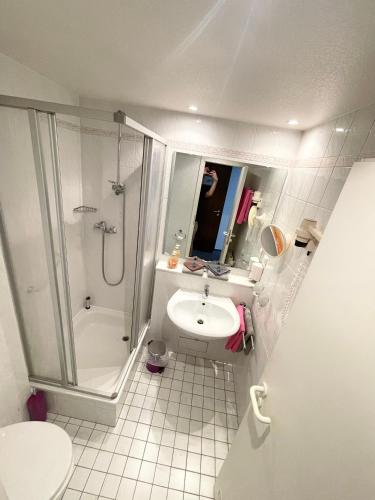 Koupelna v ubytování Hotel Maison LeMi