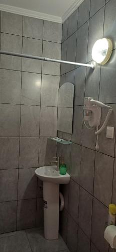Koupelna v ubytování Hotel Gostynnyi Dvir