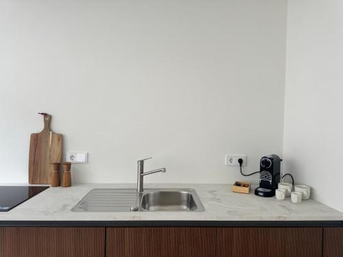 Kuchyň nebo kuchyňský kout v ubytování Apartment Konstantin