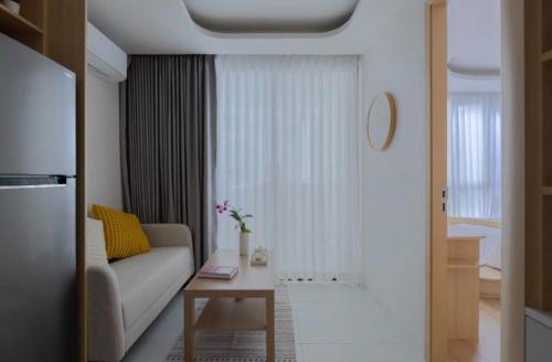 Beautiful Sea 1BR apart A6にあるシーティングエリア