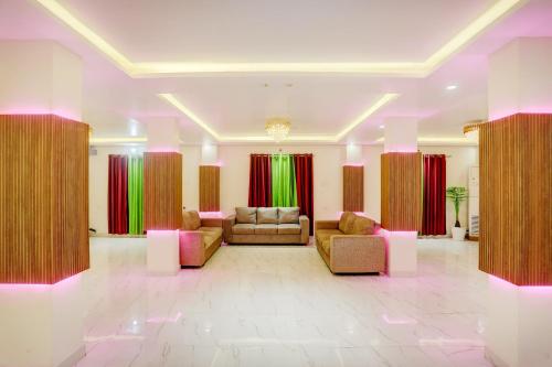 Χώρος καθιστικού στο Hotel O Sagar Luminoire Hotel & Banquet Hall