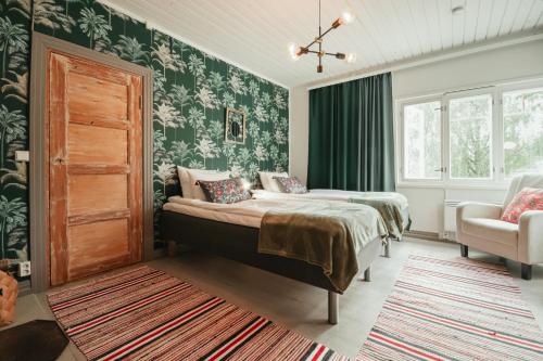 Katil atau katil-katil dalam bilik di Time Apartment Jänönkuja