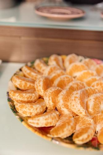 a plate of food on a table at Hotel Bergozza in Rio do Sul